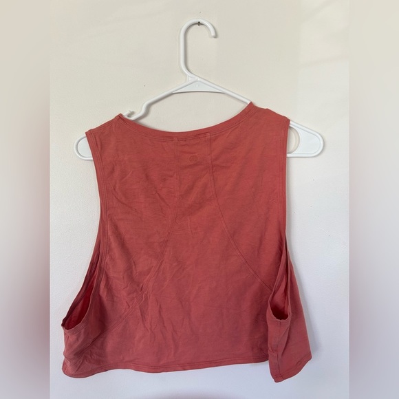 Lululemon Muscle Love Cropped Tank Top - Rustic Coral Size 10 - Picture 4 of 5